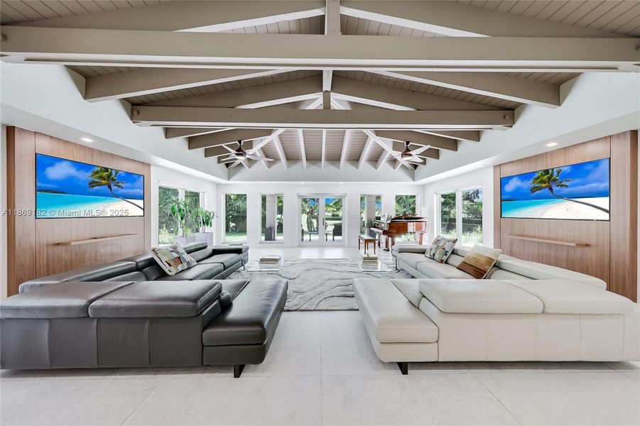 Furnished interior view inside a new home in , Coral Gables (Image 32).