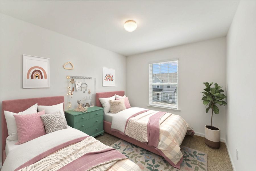 Furnished interior view inside a new home in Buies Creek Townhomes, Lillington (Image 20).