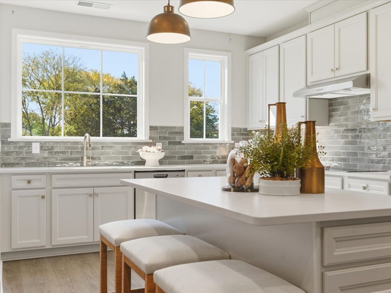 Representative furnished interior of a home built from the Bellamy by Tri Pointe Homes in Bellflower, Charlotte (Image 17).