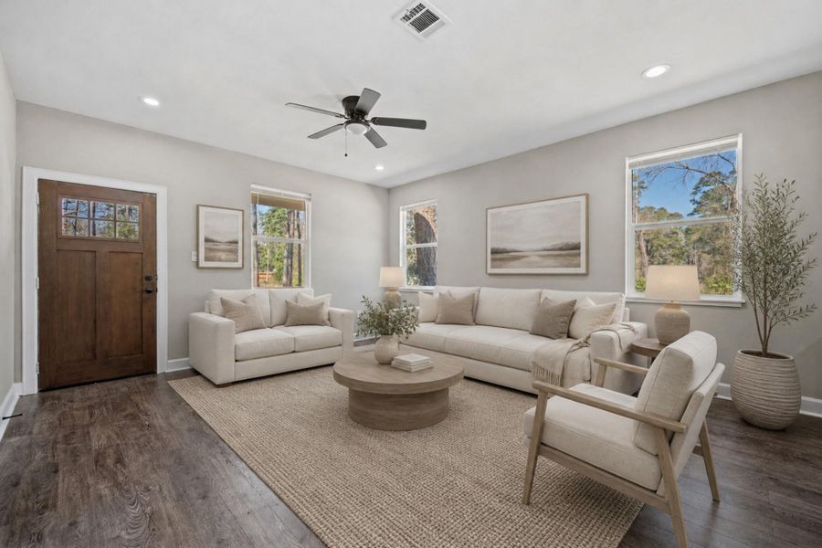 Furnished interior view inside a new home in , Shepherd (Image 7).