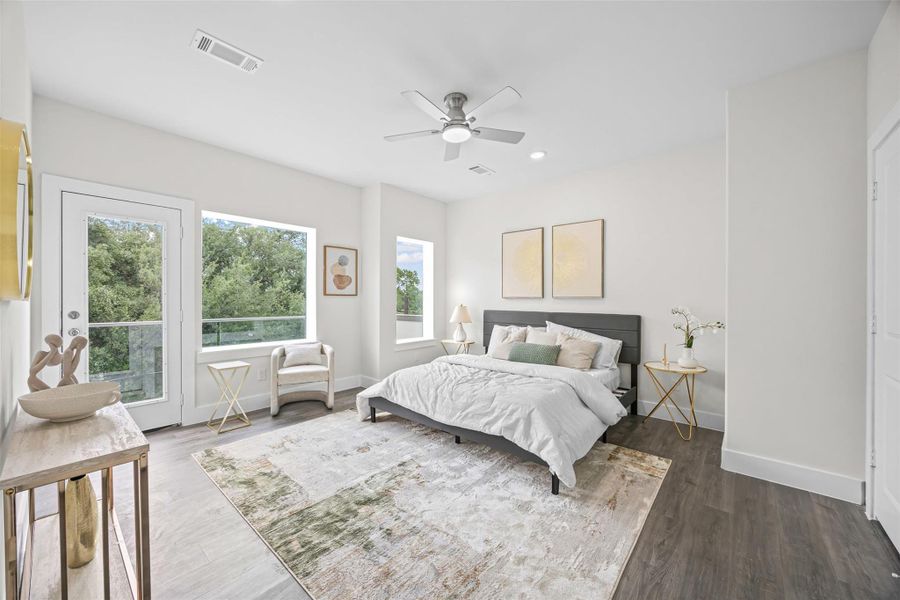 Furnished interior view inside a new home in , Houston (Image 10).