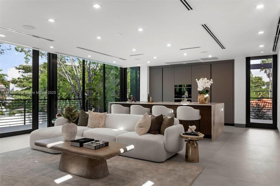 Furnished interior view inside a new home in , Miami (Image 7). Furnished interior view inside a new home in , Miami (Image 7).