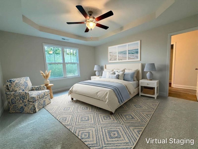 Furnished interior view inside a new home in Parkwood Estates, Leland (Image 6).