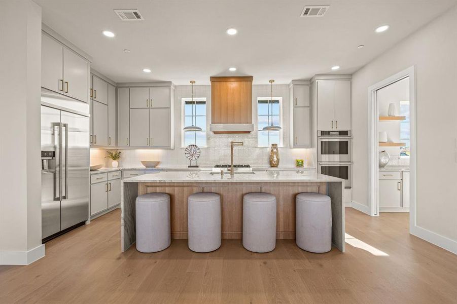 Furnished interior view inside a new home in , Northlake (Image 38).