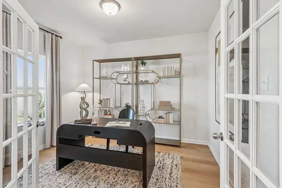 Study. Staged model home shown for illustration only; actual features, colors, and upgrades may vary.