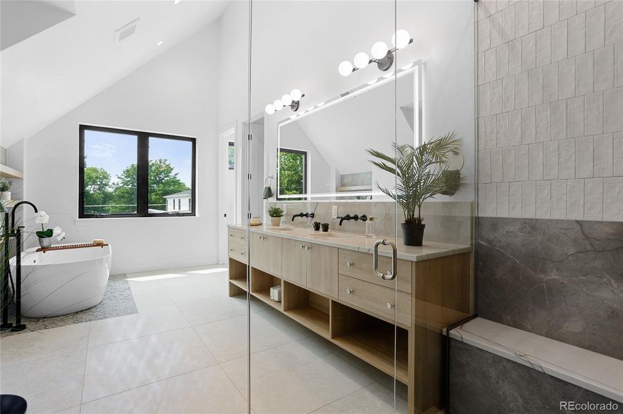 Furnished interior view inside a new home in , Denver (Image 31).