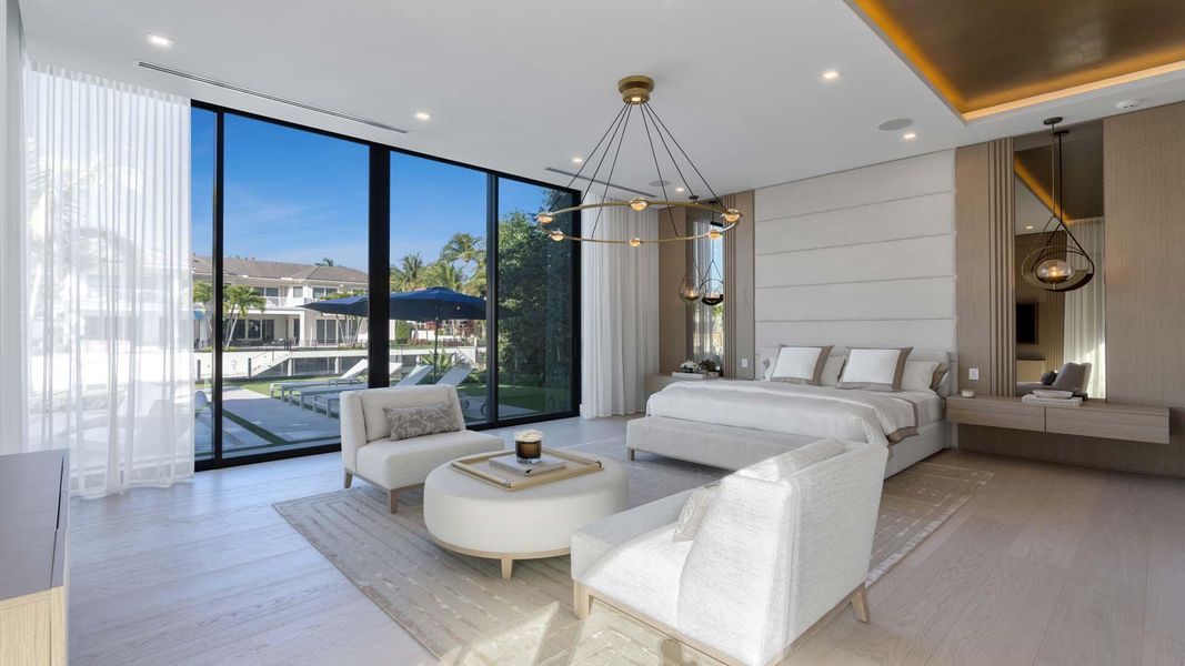 Furnished interior view inside a new home in , Boca Raton (Image 12).