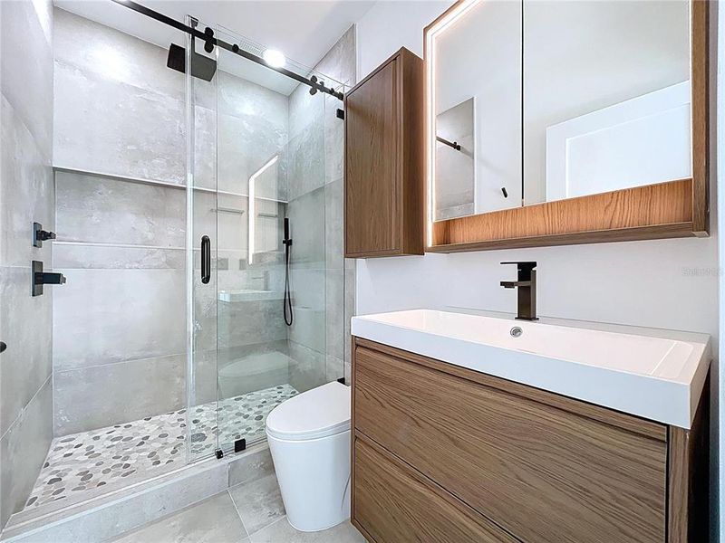 Furnished interior view inside a new home in , St. Petersburg (Image 12).