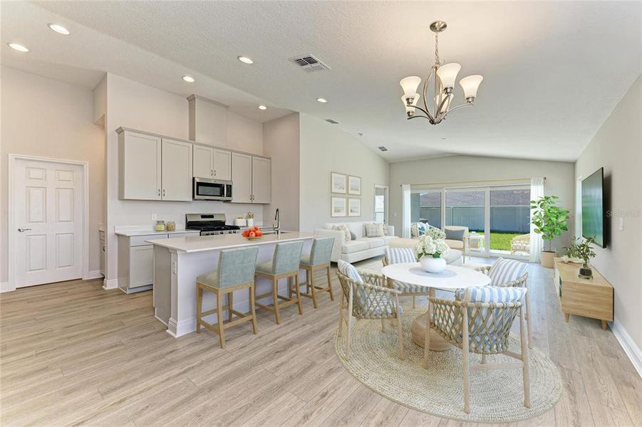 Furnished interior view inside a new home in Crosswind Point, Parrish (Image 4).