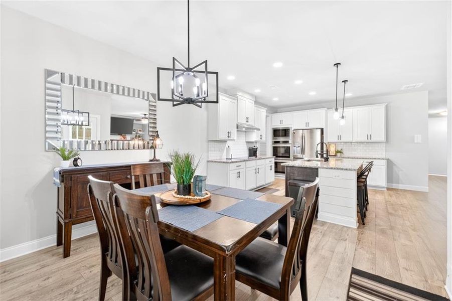 Furnished interior view inside a new home in Calgary Downs, Winder (Image 8). Furnished interior view inside a new home in Calgary Downs, Winder (Image 8).