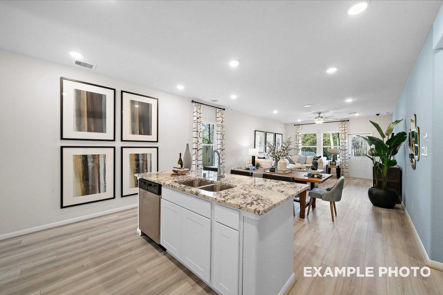 Representative furnished interior of a home built from the The San Marcos F by Davidson Homes LLC in Spring Branch Crossing, Conroe (Image 13).