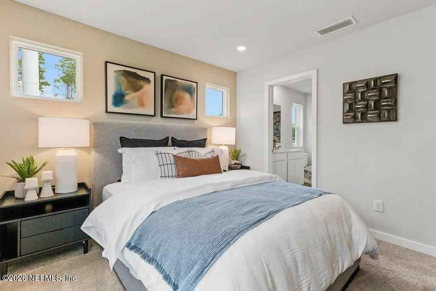 Furnished interior view inside a new home in , Jacksonville (Image 20). Furnished interior view inside a new home in , Jacksonville (Image 20).