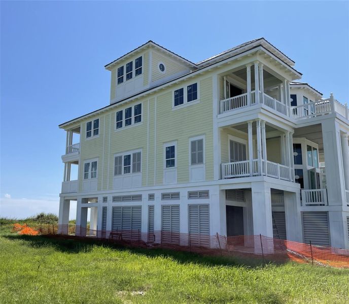 Exterior details and patio area of a home in , Galveston (Image 2). Exterior details and patio area of a home in , Galveston (Image 2).
