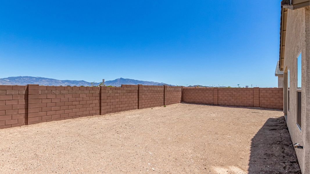 Representative exterior photo of a completed home built from the Amber by D.R. Horton in Hanson Ridge, Vail, AZ (Image 27).