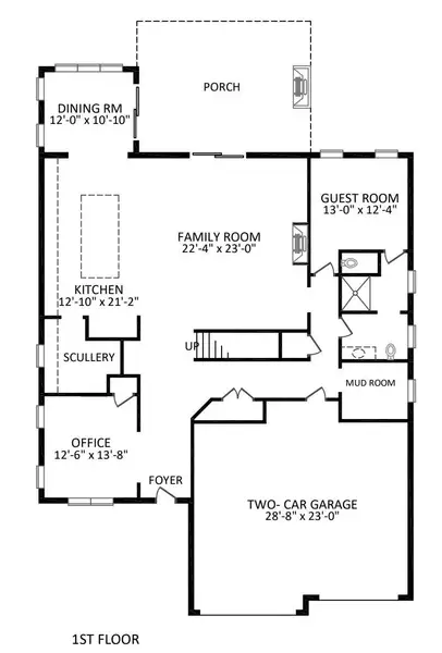 2D floor plan layout of this home in , Charlotte, NC (Image 3).
