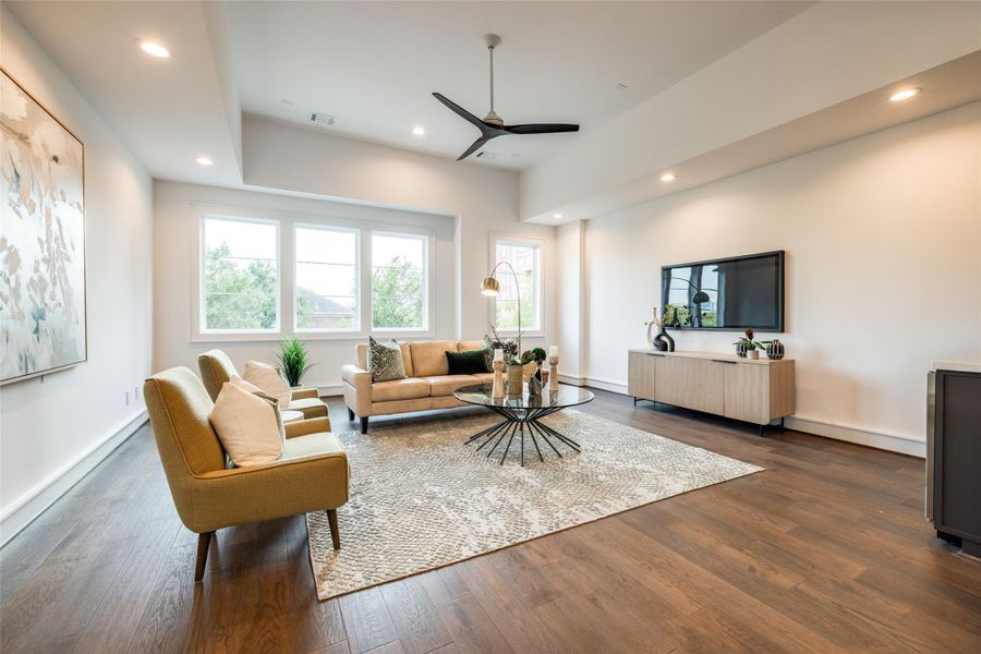 Furnished interior view inside a new home in , Houston (Image 33). Furnished interior view inside a new home in , Houston (Image 33).
