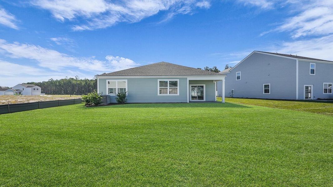 Exterior details and patio area of a home in Hillcrest, Ravenel (Image 18). Exterior details and patio area of a home in Hillcrest, Ravenel (Image 18).