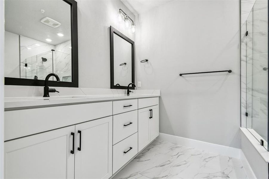 Furnished interior view inside a new home in Towns at Union, St. Petersburg (Image 14).