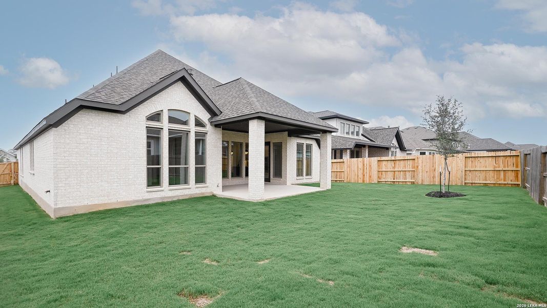 Exterior details and patio area of a home in Veramendi, New Braunfels (Image 23).