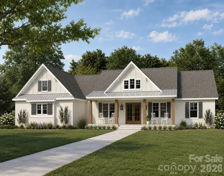 Front exterior of a new home in , Dallas, NC, highlighting curb appeal (Image 1). Front exterior of a new home in , Dallas, NC, highlighting curb appeal (Image 1).