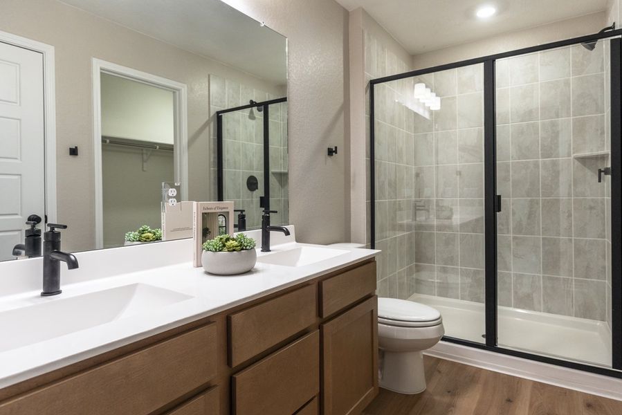 Representative furnished interior of a home built from the 2246 by KB Home in Legend Heights - Heritage Collection, New Braunfels (Image 13).