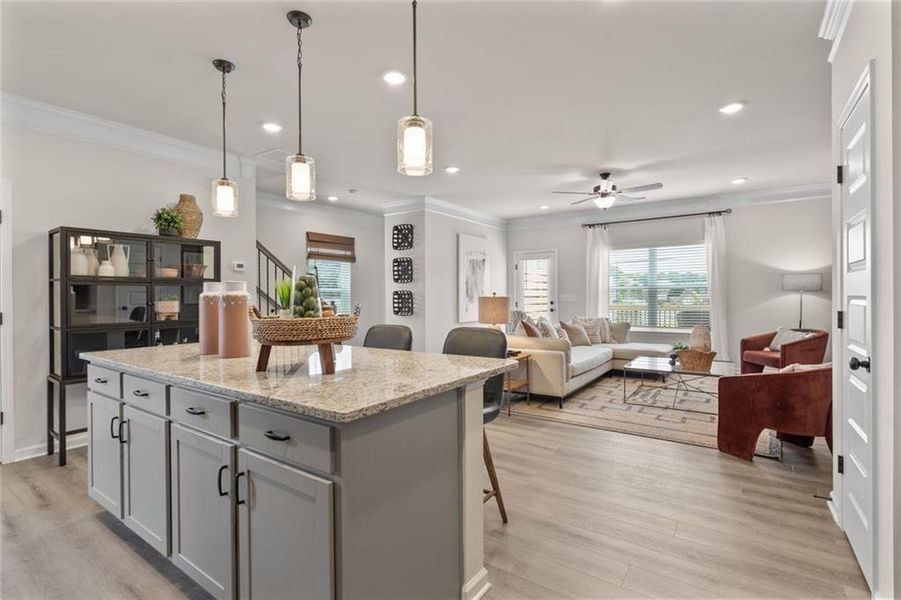 Furnished interior view inside a new home in Jameson Towns, Villa Rica (Image 8).