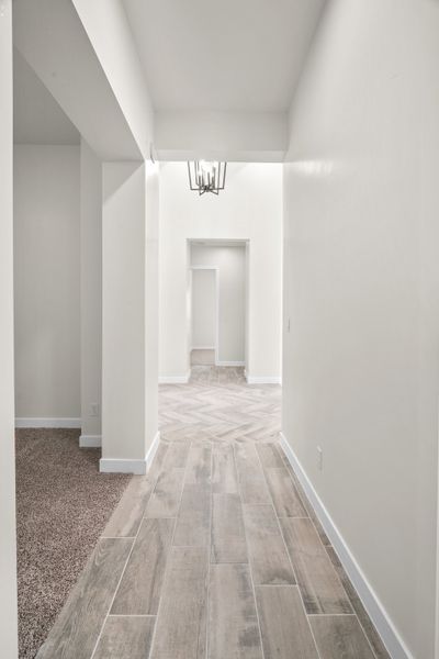 Representative unfurnished interior of a home built from the Scottsdale by LEH. Homes in Verdancia, El Paso (Image 83).