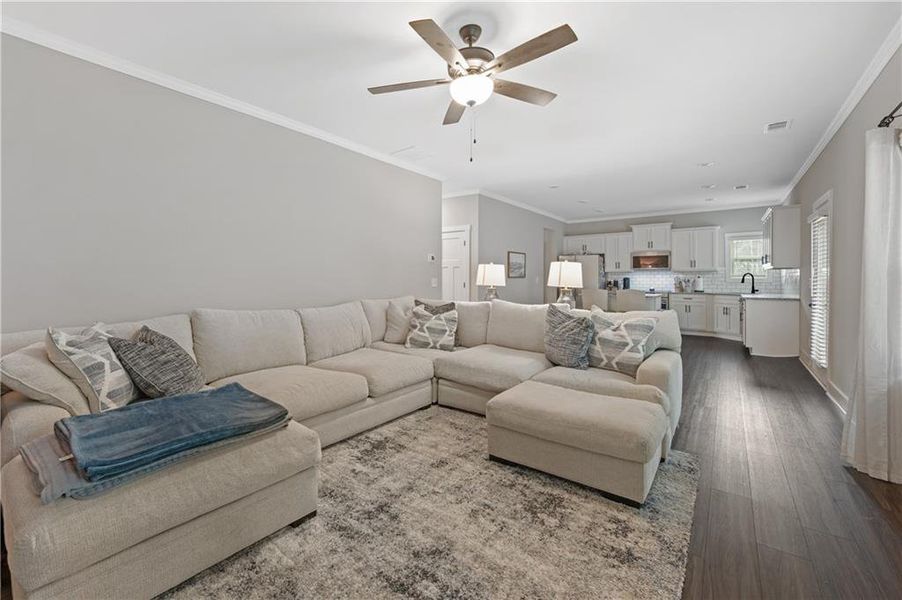 Furnished interior view inside a new home in Benson Estates, Dallas (Image 12). Furnished interior view inside a new home in Benson Estates, Dallas (Image 12).