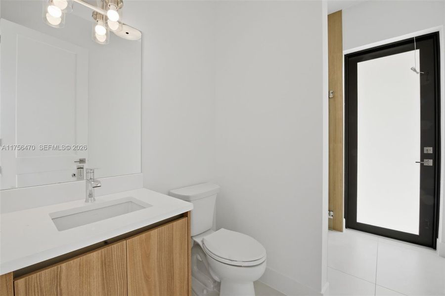 Furnished interior view inside a new home in , Miami (Image 9).