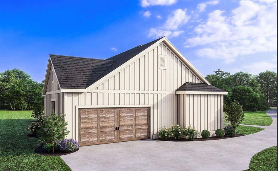 Front exterior of a new home in Oak Water Ranch, Granbury, TX, highlighting curb appeal (Image 15).