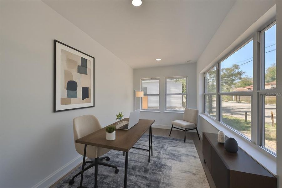 Furnished interior view inside a new home in , Tampa (Image 10). Furnished interior view inside a new home in , Tampa (Image 10).