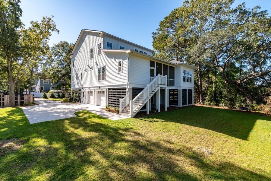 Exterior details and patio area of a home in , James Island (Image 26). Exterior details and patio area of a home in , James Island (Image 26).