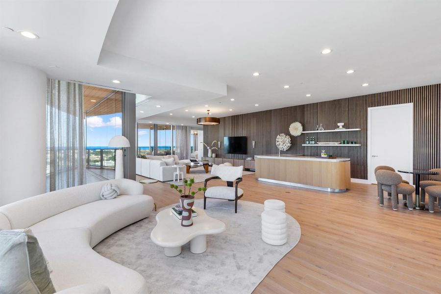 Furnished interior view inside a new home in , West Palm Beach (Image 8).