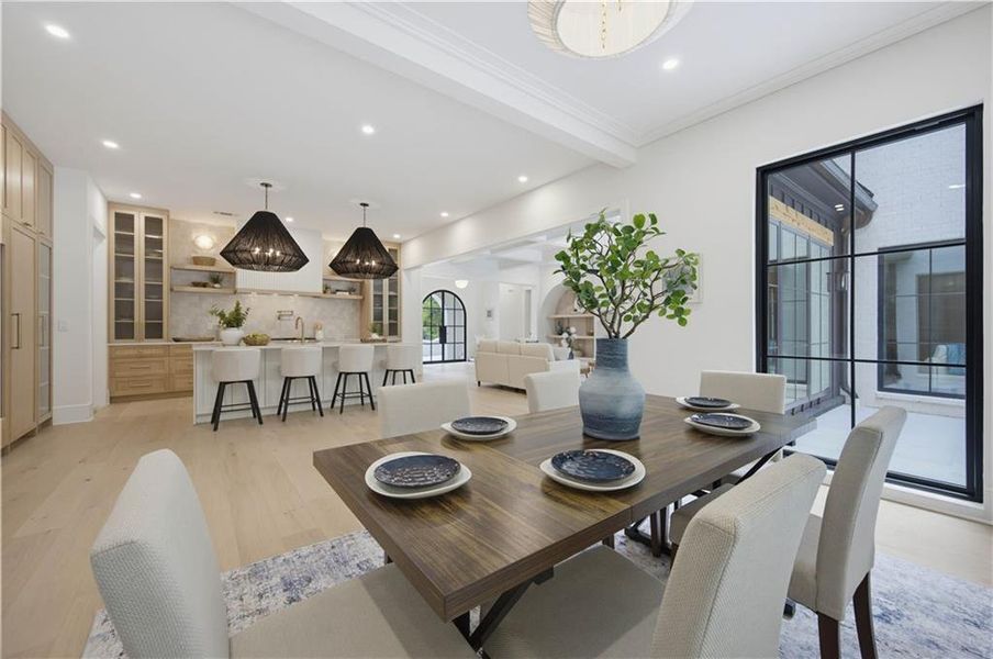 Furnished interior view inside a new home in , Atlanta (Image 19).