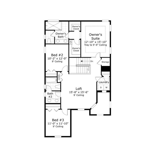 2D floor plan layout for the The Juniper by Providence Homes (Florida) in Reflections at Nocatee, Nocatee, FL (Image 7). 2D floor plan layout for the The Juniper by Providence Homes (Florida) in Reflections at Nocatee, Nocatee, FL (Image 7).