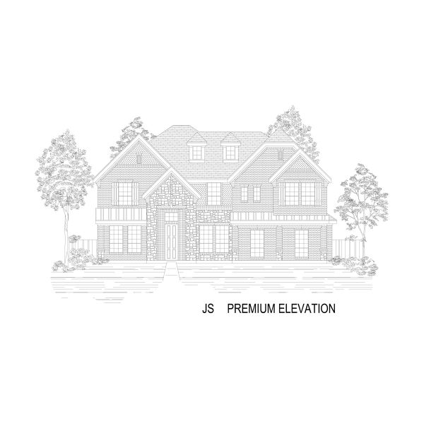Representative rendering of the exterior for the Stonehaven 2FS by First Texas Homes (Image 14).
