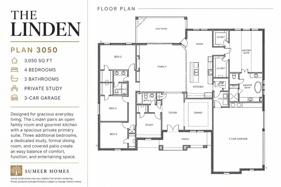 2D floor plan layout of this home in Emerson Farms, Rockwall, TX (Image 3). 2D floor plan layout of this home in Emerson Farms, Rockwall, TX (Image 3).