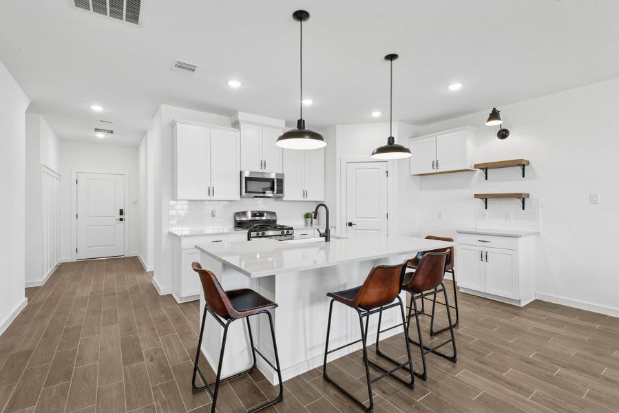 Stylish island kitchen