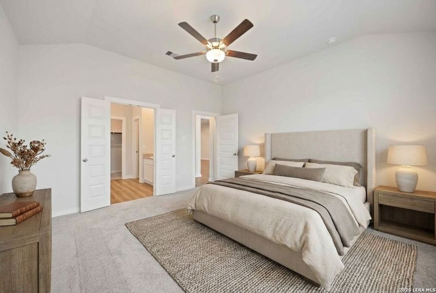 Furnished interior view inside a new home in Timber Creek, San Antonio (Image 3). Furnished interior view inside a new home in Timber Creek, San Antonio (Image 3).