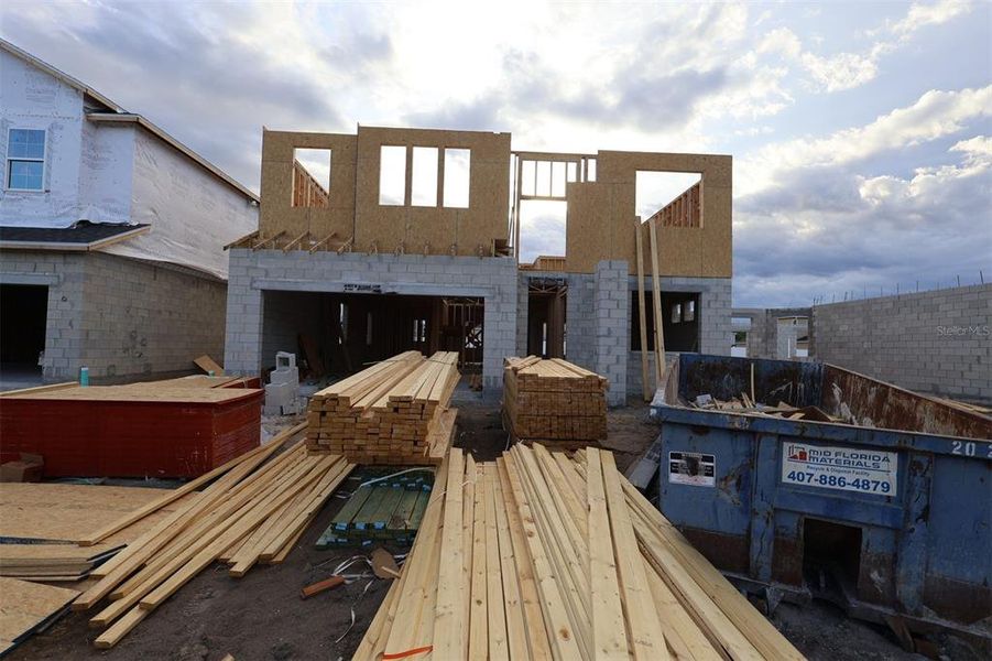 In-progress construction of a new home in Estates at Rivercrest, Sanford, FL (Image 7).