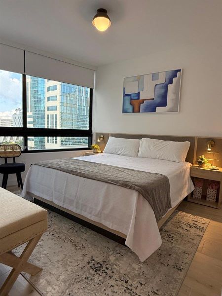 Furnished interior view inside a new home in , Miami (Image 9).