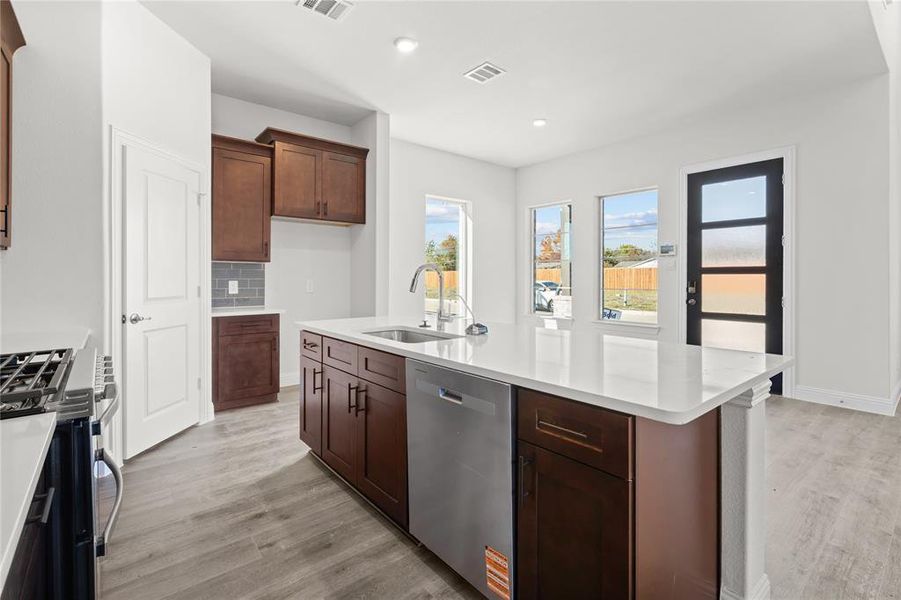 Furnished interior view inside a new home in Greenwood Square, Richardson (Image 5). Furnished interior view inside a new home in Greenwood Square, Richardson (Image 5).