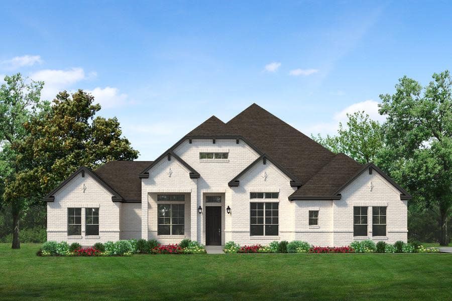 Representative exterior photo of a completed home built from the Wildwood SE by Sandlin Homes in Settler's Glen, New Fairview, TX (Image 21).