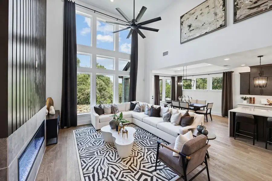 Furnished interior view inside a new home in Wolf Ranch, Georgetown (Image 5).