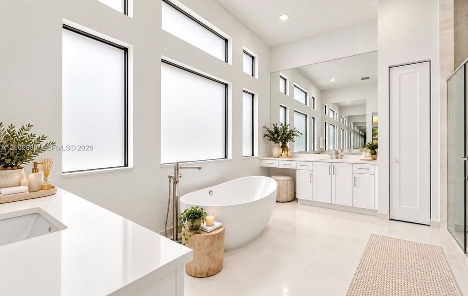 Furnished interior view inside a new home in , Boca Raton (Image 16).