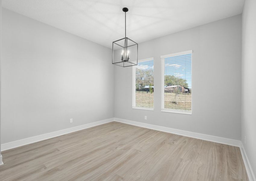 Dining space off the kitchen.