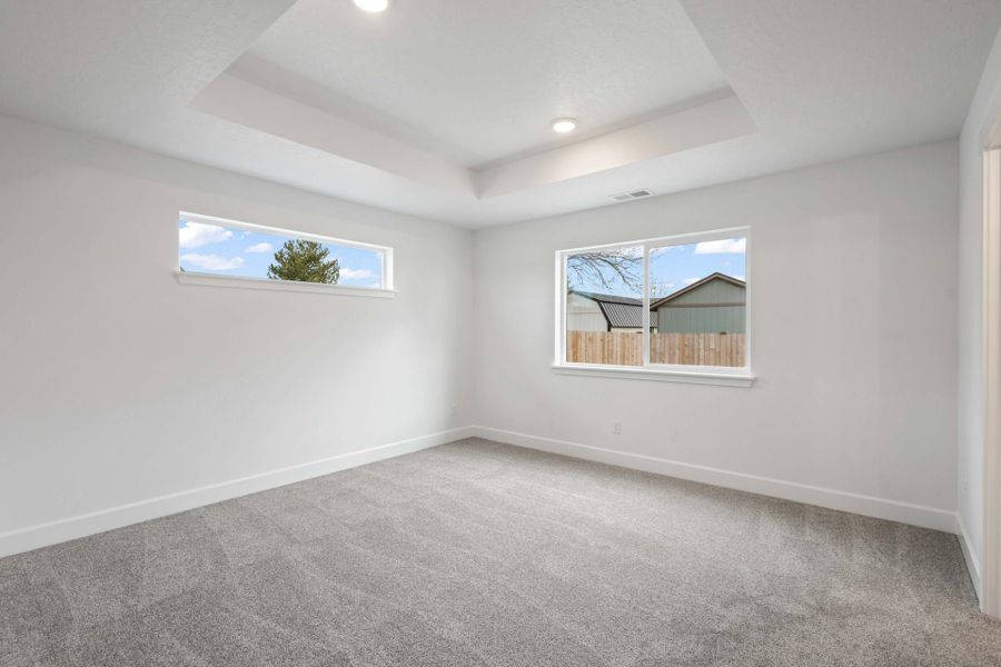 Representative unfurnished interior of a home built from the Alder by MonteVista Homes in IronHorse, Prineville (Image 12).