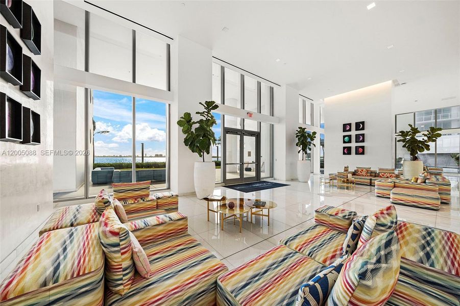 Furnished interior view inside a new home in Missoni Baia, Miami (Image 37).