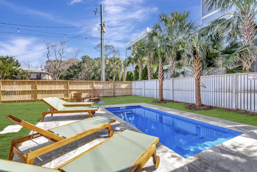 Exterior details and patio area of a home in , Isle Of Palms (Image 21). Exterior details and patio area of a home in , Isle Of Palms (Image 21).