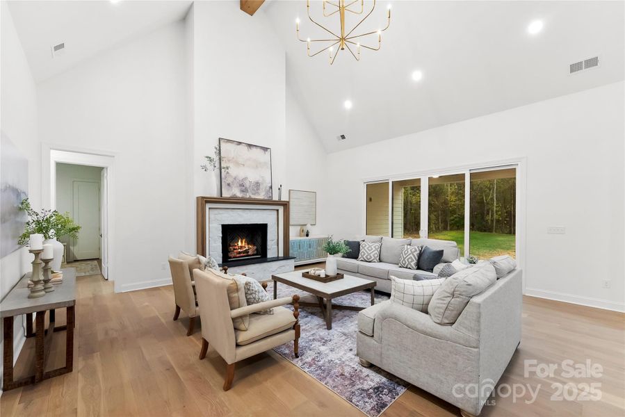 Furnished interior view inside a new home in , Gastonia (Image 25).